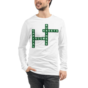 Money Game Scrabble Long Sleeve Tee